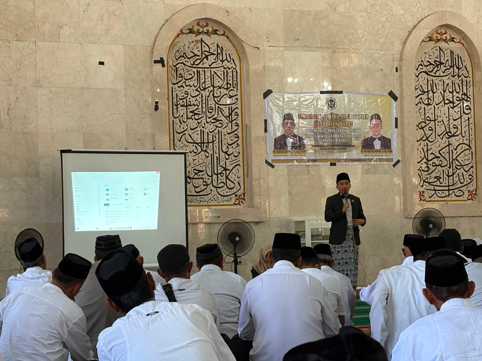 Dihadiri Kabid Bina, Kemenhaj Maros Gelar Manasik Reguler Haji ke 20