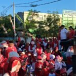 Ribuan Siswa dan Guru Madrasah Terpadu Penuhi Kota Makassar Gerak Jalan Kebangsaan
