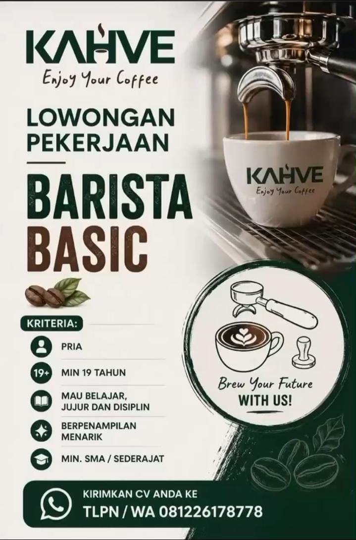Dibutuhkan Barista Basic