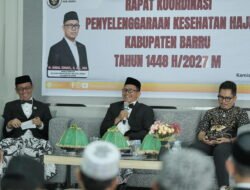 Rakor Penyelenggaraan Kesehatan Haji 1448 H/2027 M di Barru, Kanwil Kemenhaj Sulsel Tekankan Istithaah Jemaah Dilakukan Secara Objektif dan Profesional