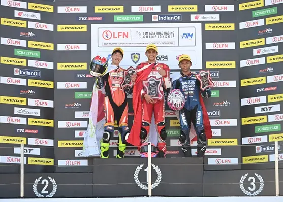Kencangnya CBR series, Pebalap Astra Honda Raih Kemenangan di Mandalika