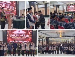 Sulsel Lepas Jemaah Umrah Akbar Darmawan Tour, Kakanwil Kemenhaj Sulsel Tekankan 5 Pasti dan Jaga Niat Daerah