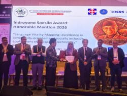 Dosen UIN Alauddin Raih Honorable Mention Indroyono Soesilo Award 2026