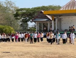Persiapkan Fisik Jamaah, Kemenhaj Soppeng Gelar Outbound Manasik Haji Zona 1 di Waduk Ompo